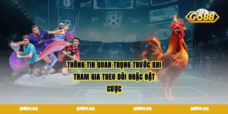 Thông tin quan trọng trước khi tham gia theo dõi hoặc đặt cược