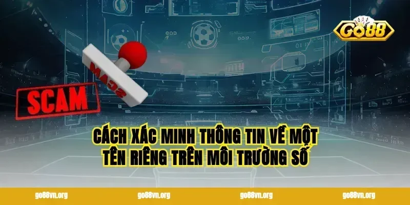 Cách xác minh thông tin về một tên riêng trên môi trường số